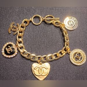18k Gold Plated Charm Bracelet
